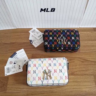 🌈 MLB monogram rainbow hoody bag กระเป๋าสะพายlogo NY สีรุ้ง 🌈