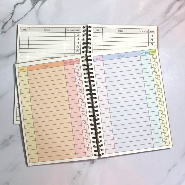 สมุดchecklist - สมุดสันห่วงถาวรA5