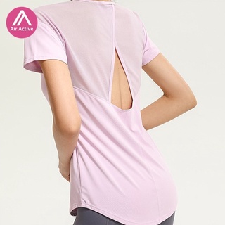 Air Active เสื้อยืดกีฬา ผ้าตาข่าย ระบายอากาศ แบบแห้งเร็ว สําหรับเล่นโยคะ YY YD079