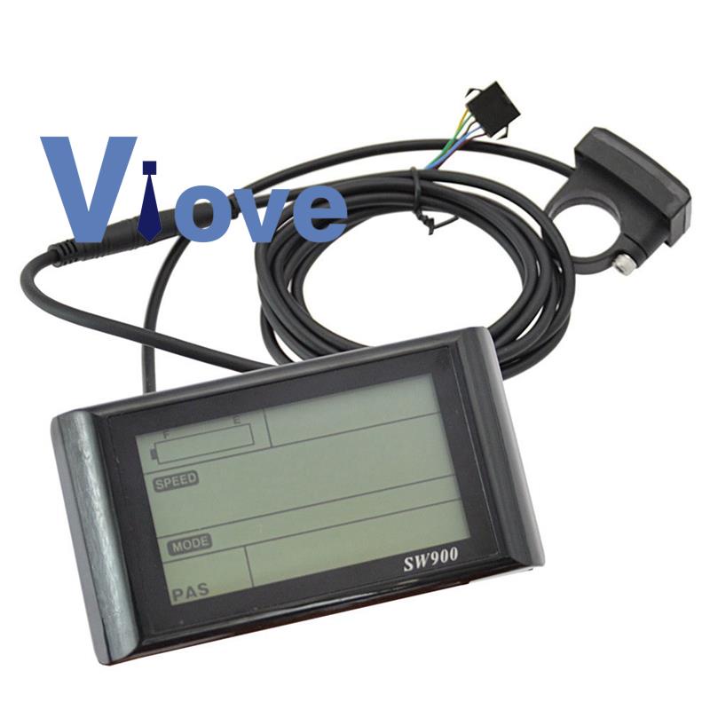 SW900 Ebike จอแสดงผล LCD 24 V/36 V/48 V52 V/60 V E-Bike LCD เมตรแผงสําหรับไฟฟ้าจักรยานคอมพิวเตอร์ Eb
