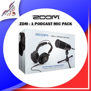 Zoom ZDM1-PMP Podcast Mic Pack ชุดบันทึกเสียงพ็อดคาสท์ ประกันศูนย์ไทย