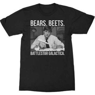 เสื้อยืดวินเทจ - สํานักงาน -- หมี BEETS BATTLESTAR -- เสื้อยืด -- แบรนด์ใหม่และได้รับใบอนุญาต -- ที