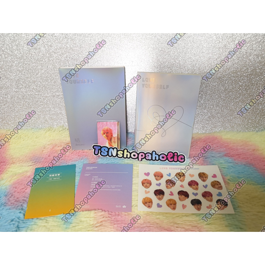 ขายอัลบั้ม REPACKAGE ALBUM LOVE YOURSELF 結 ‘ANSWER’ Ver.E #การ์ดแทฮยอง #วี #V #Taehyung