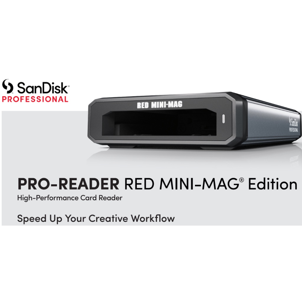 WD SanDisk Professional PRO-READER RED Mini-Mag Edition Model : SDPR4G8-0000-GBAND