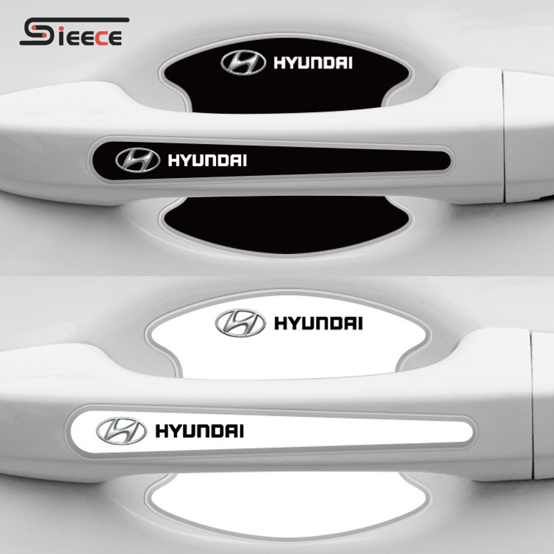 Sieece กันรอยประตูรถยนต์ ฟิล์มกันรอยมือจับประตูรถยนต์ สำหรับ Hyundai H1 Staria Creta Elantra Accent