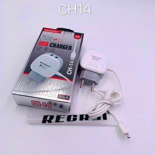 RECRSI CH-14 สายชาร์จพร้อมปลั๊ก 2 USE Charger Set Fast Charging 2.1A สำหรับ Micro