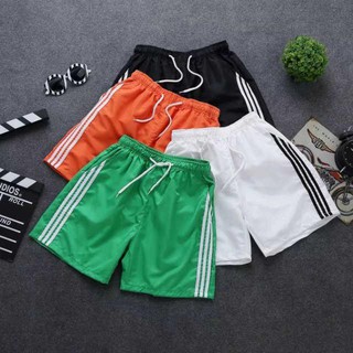 🌼🏃‍[พร้อมส่ง]💛เท่สุดๆ Summer Stripe Shorts  กางเกงขาสั้นผู้ชาย กางเกงผ้าร่มเนื้อดี กางเกงผ้าร่มมีแถบ รุ่น