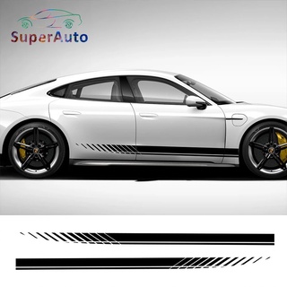 Superauto สติกเกอร์ติดรถยนต์ ลายทาง DIY อุปกรณ์เสริม