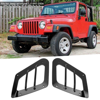 ฝาครอบไฟป้องกันล้อรถ 2 ชิ้น สําหรับ Jeep Wrangler Tj 1997-2006