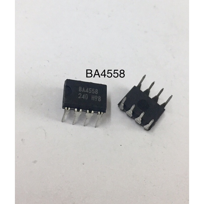 5ชิ้น BA4558 4ขา Dual Operational Amplifier ใหม่แท้ อะไหล่วงจรอิเล็กทรอนิกส์
