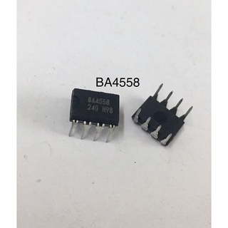 5ชิ้น BA4558 4ขา Dual Operational Amplifier ใหม่แท้ อะไหล่วงจรอิเล็กทรอนิกส์