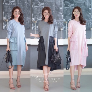 เดรสทรงปล่อย 🎀Oversize Layer Dress🎀