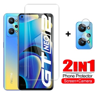 2in1 Full Transparent Tempered Glass For Oppo Realme GT Neo2 Back Camera Lens screen protector film for Realme GT master edition GT Neo 2 5G