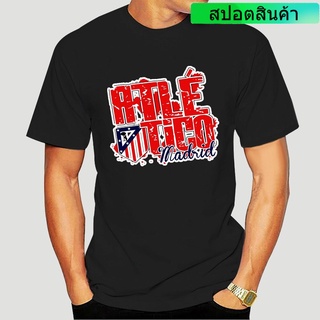 ใหม่ เสื้อยืดคอกลม พิมพ์ลายฟุตบอล Atletico De Madrid X Footballer Futbol Soccering Spain Espana สําหรับผู้ชาย 4094X Gbmm