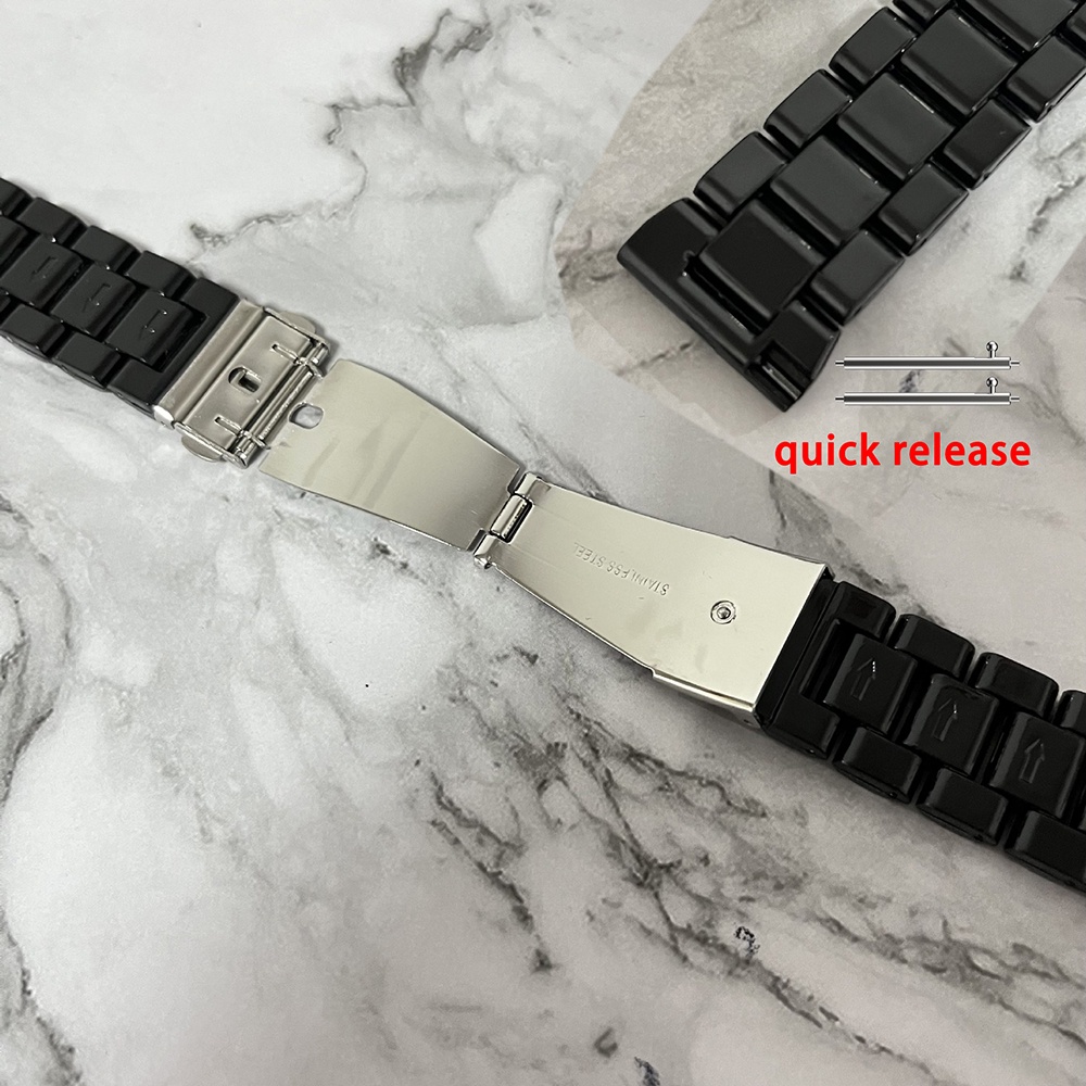 สายนาฬิกาข้อมือพลาสติกเรซิ่น สีพื้น สําหรับ Garmin Vivomove 3 sport