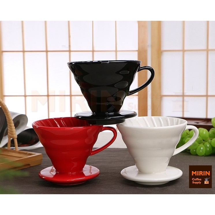Dripper ถ้วยกรองกาแฟ V60 ขนาด 1-2cups และ 2-4cups