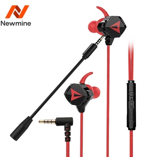 Newmine 2022 ใหม่ E-sports Eating Chicken Game หูฟังชนิดใส่ในหูพร้อม Mai Mobile Game Headphones