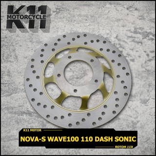 จานดิส จานดิสหน้า WAVE100 WAVE110 DASH SONIC NOVA-S จานดิสเบรค จานดิสเดิม จานหน้า เวฟ100 เวฟ110 จานเเดช โซนิค จานโนว่า 5