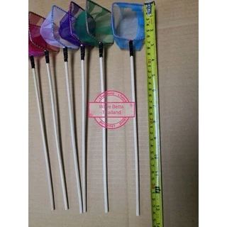 กระชอนปลากัด แบบตาข่าย , แบบกลม ขนาด 7 Cm , แบบเหลี่ยม ขนาด 5.5 Cm สวิงตักปลา