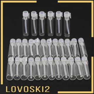 (lovoski 2) ขวดแก้วใสขนาดเล็กสําหรับใส่น้ําหอม 30 ชิ้น