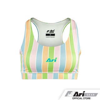 ARI WOMENS COLORPOP RUNNING SPORT BRA - ORANGE/BLACK/MULTICOLOR เสื้อสปอร์ตบรา อาริ คัลเลอร์ป๊อบ สีส้ม