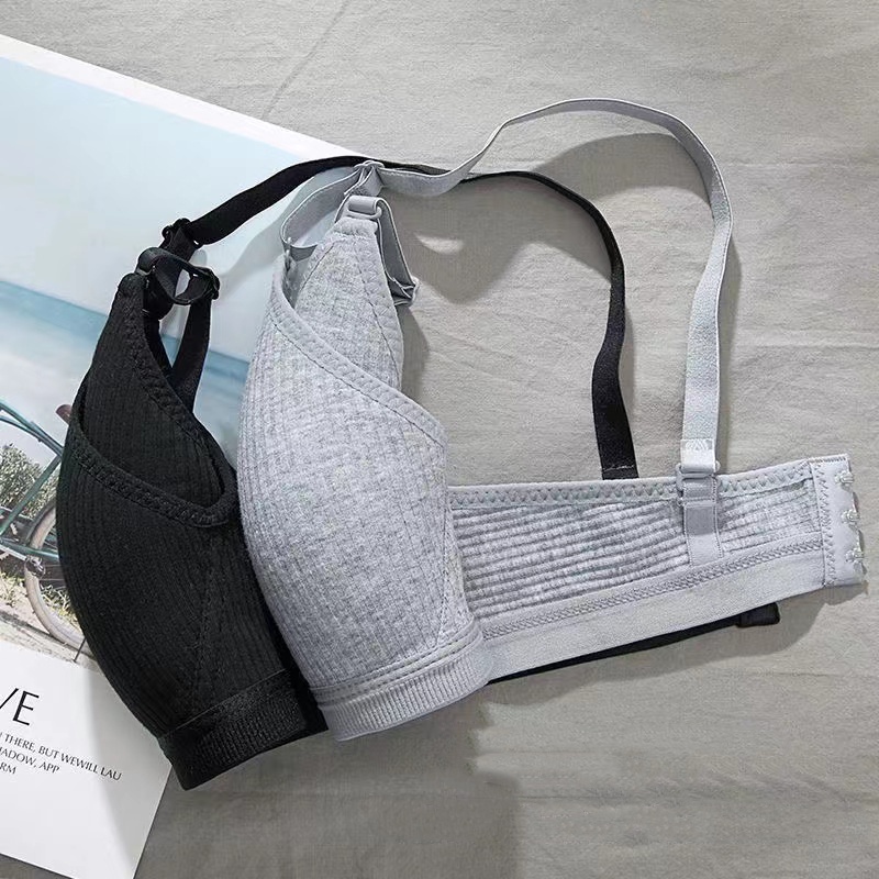 YLYเสื้อชั้นในเนื้อผ้าฝ้ายสไตล์ญี่ปุ่น บราผู้หญิงน่ารัก ไร้โครงสวนใส่สบาย - รูปที่ 2