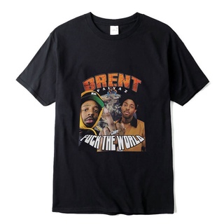 Fsd11ew2e เสื้อยืดลําลอง ผ้าฝ้าย แขนสั้น พิมพ์ลาย Brent Faiyaz ทรงหลวม สไตล์ฮิปฮอป สําหรับผู้ชาย RT645E65TER17221