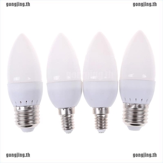 Gonjone  หลอดไฟ LED E14 E27 8 Led สีขาวธรรมชาติ สำหรับโคมไฟระย้า