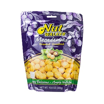Roasted Unsalted Macadamias Nut Walker 300 g