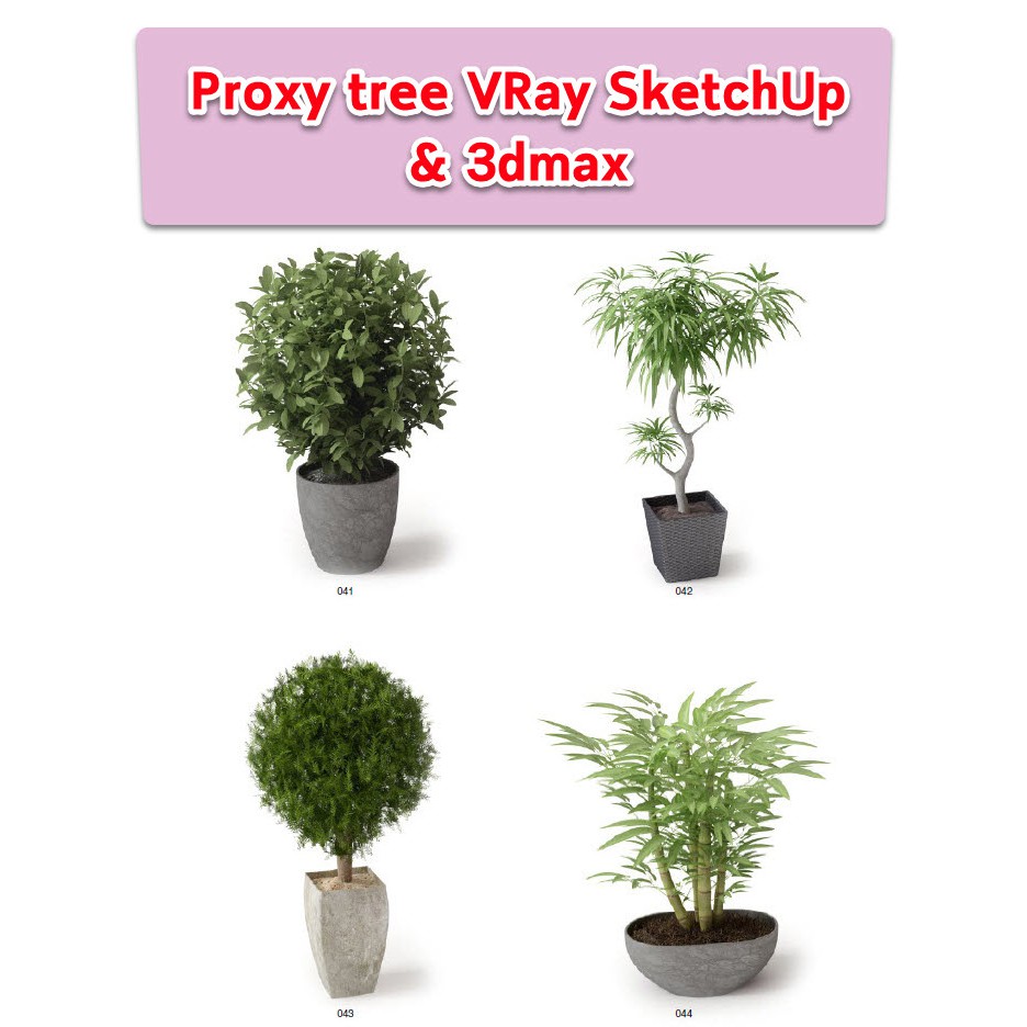 Proxy tree for VRay SketchUp &amp; 3dMax (Archmodel v.66)