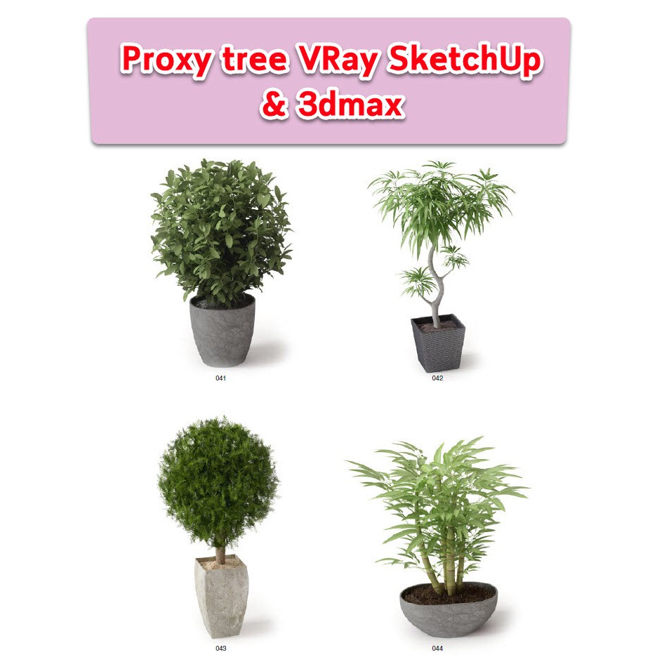 Proxy tree for VRay SketchUp & 3dMax (Archmodel v.66)