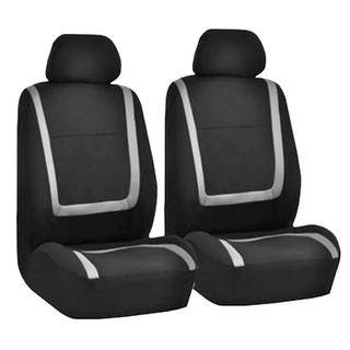 Fin 1 ผ้าหุ้มเบาะรถยนต์ ผ้าคลุมเบาะรถยนต์ กันรอย กันเปื้อน 2 pcs. Front Car Seat Cover 2876