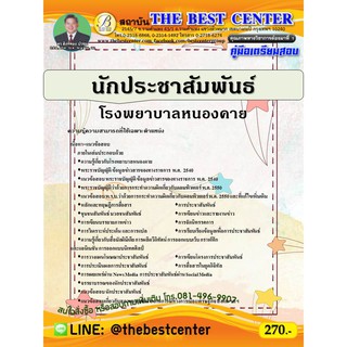 คู่มือเตรียมสอบนักประชาสัมพันธ์ โรงพยาบาลหนองคาย ปี 64