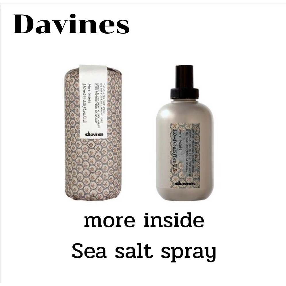 Davines more in side sea salt spray 250 ml.ซีซอลสเปร์ยสำหรับเพิ่มโวลุ่ม ...