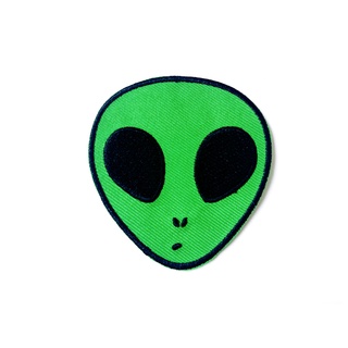 ตัวรีดติดเสื้อ เอเลี่ยน มุษย์ต่างดาว Alien เขียว การ์ตูน น่ารัก5 งานเท่ห์ๆ ตัวรีด (Size M) อาร์มรีด อาร์มรีดติดเสื้อ
