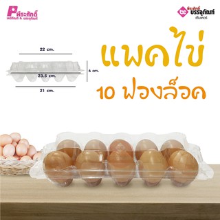 แพคไข่ 10 ฟองล็อค ลังละ 10 แพค (แพคละ 50 ชิ้น)