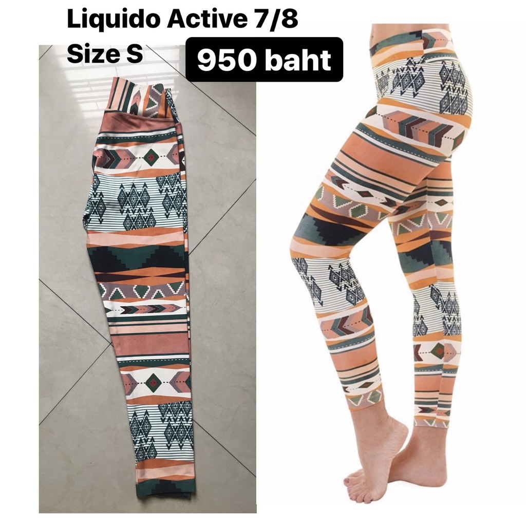 [Used] Liquido 7/8 Legging Tribe กางเกงโยคะ เลกกิ้งโยคะ ชุดโยคะ ชุดออกกำลังกาย