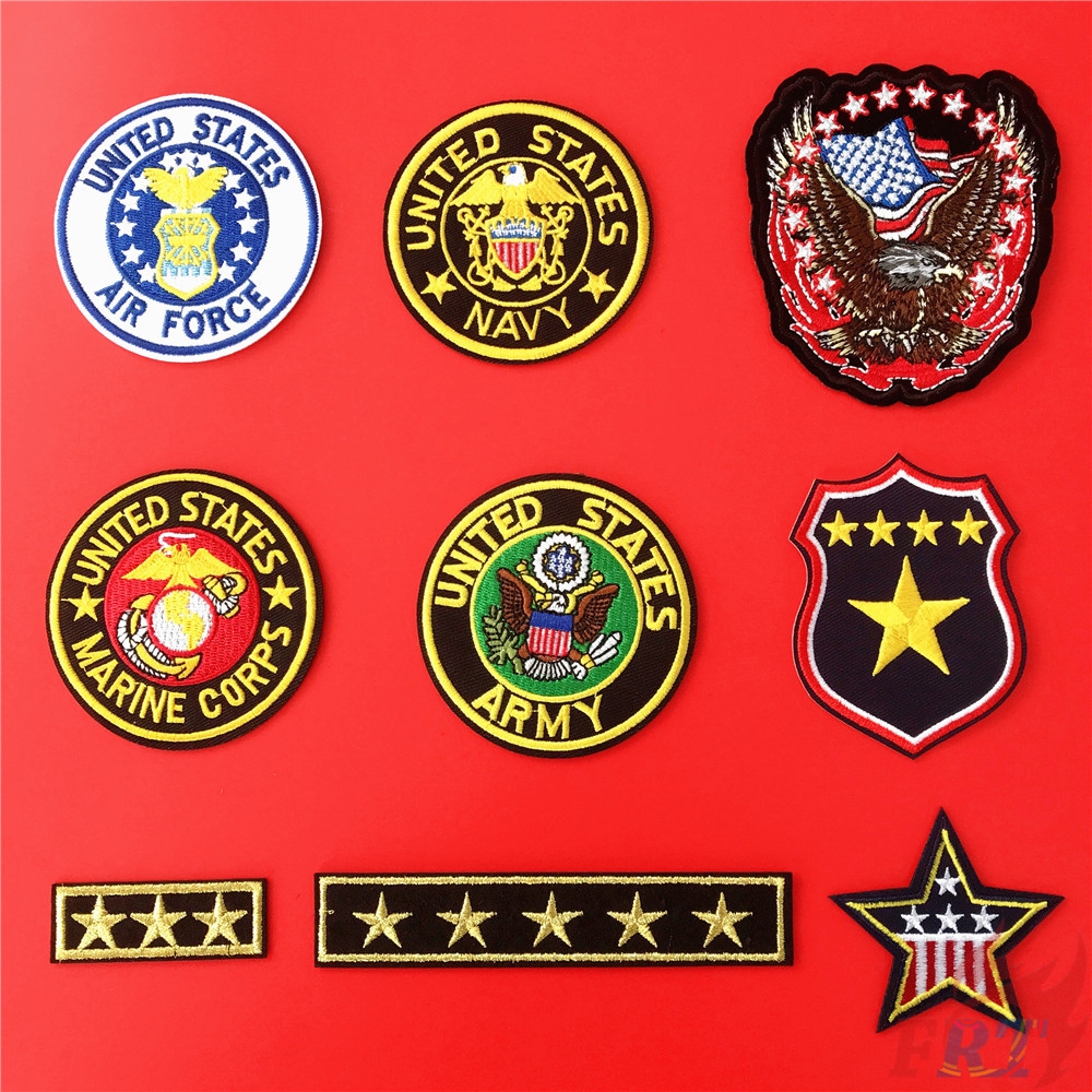 ☸ United States - Armed Force & Medal Patch ☸ 1 ชิ้น Diy เย็บบนเหล็กบนป้ายแพทช์เครื่องแต่งกาย Appliques