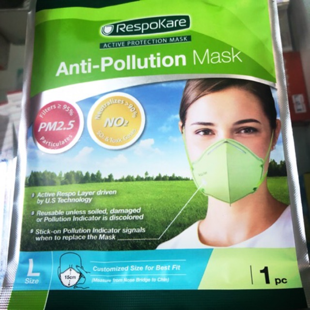 RespoKare anti-pollution mask size L