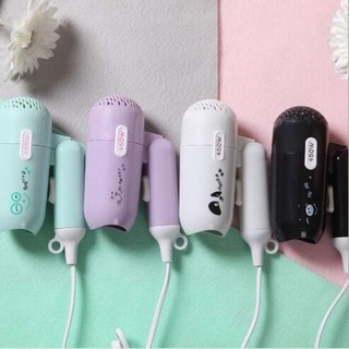 พร้อมส่งสินค้าอยู่ไทย! มินิไดร์เป่าผม 450W ไดร์เป่าผมขนาดพกพา น้ำหนักเบา พับเก็บได้ มี4สี (ดำ/ม่วง/ขาว/มิ้น)