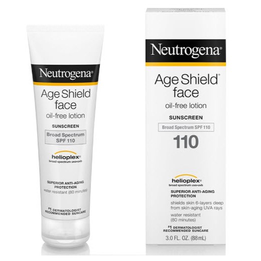 พร้อมส่ง🌱ล็อตใหม่  Neutrogena Age Shield  Anti-Wrinkle Face oil free Sunscreen spf 110 กันแดดที่ช่วยลดริ้วรอย