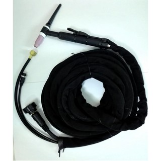 สายเชื่อมอาร์กอน TIG/ WP-26 7.5 m. end Thai / สายเชื่อมไฟฟ้าระบบแก๊ส อาร์กอน Argon ยาว 7.5 เมตร ปลั๊ก ต่อเข้าเครื่องเชื่