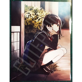 Poster anime โปสเตอร์อนิเมะโกนหนวดไปทํางานแล้วกลับมาพบเธอ (Hige Wo Soru. Soshite Joshikosei Wo Hirou) ขนาด A4