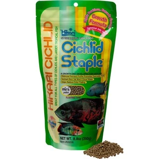 Hikari cichlid staple mini เม็ดลอย 57g. / 250g. อาหารปลาฮิคาริ อาหารปลาหมอสี ปลาหมอ สูตรมาตรฐาน