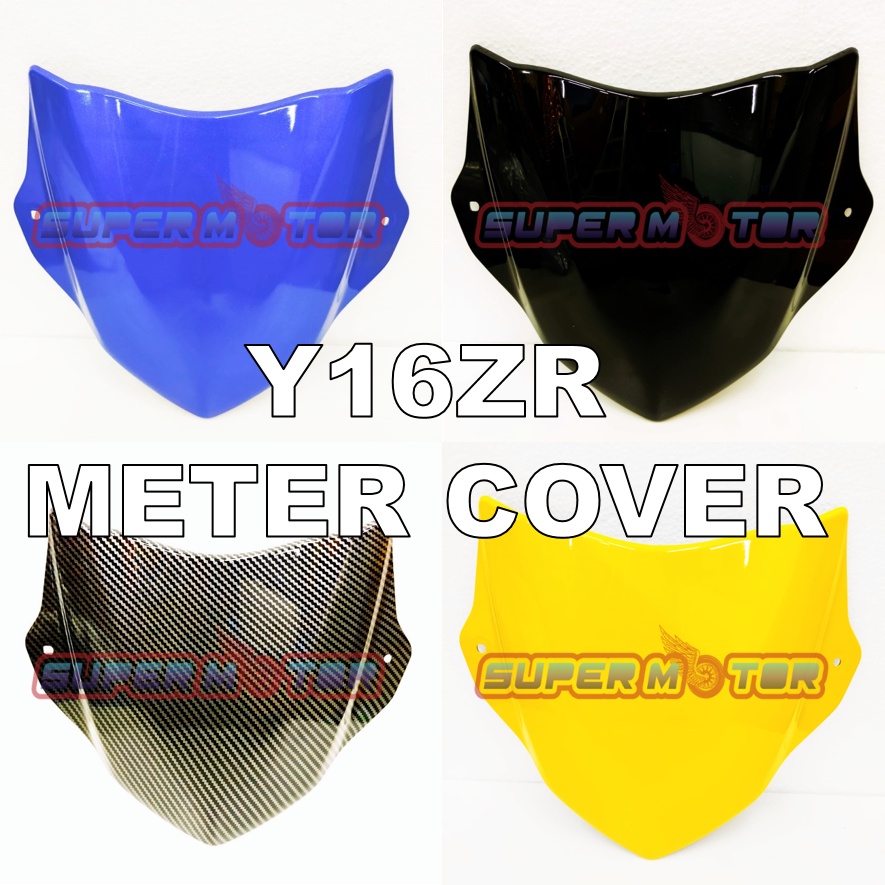 Jokerz VISOR WINDSHIELD COWLING WARNA คาร์บอน/สีดําสําหรับ YAMAHA Y16ZR Y16 Y16Z ฝาครอบ WINDSCREEN C