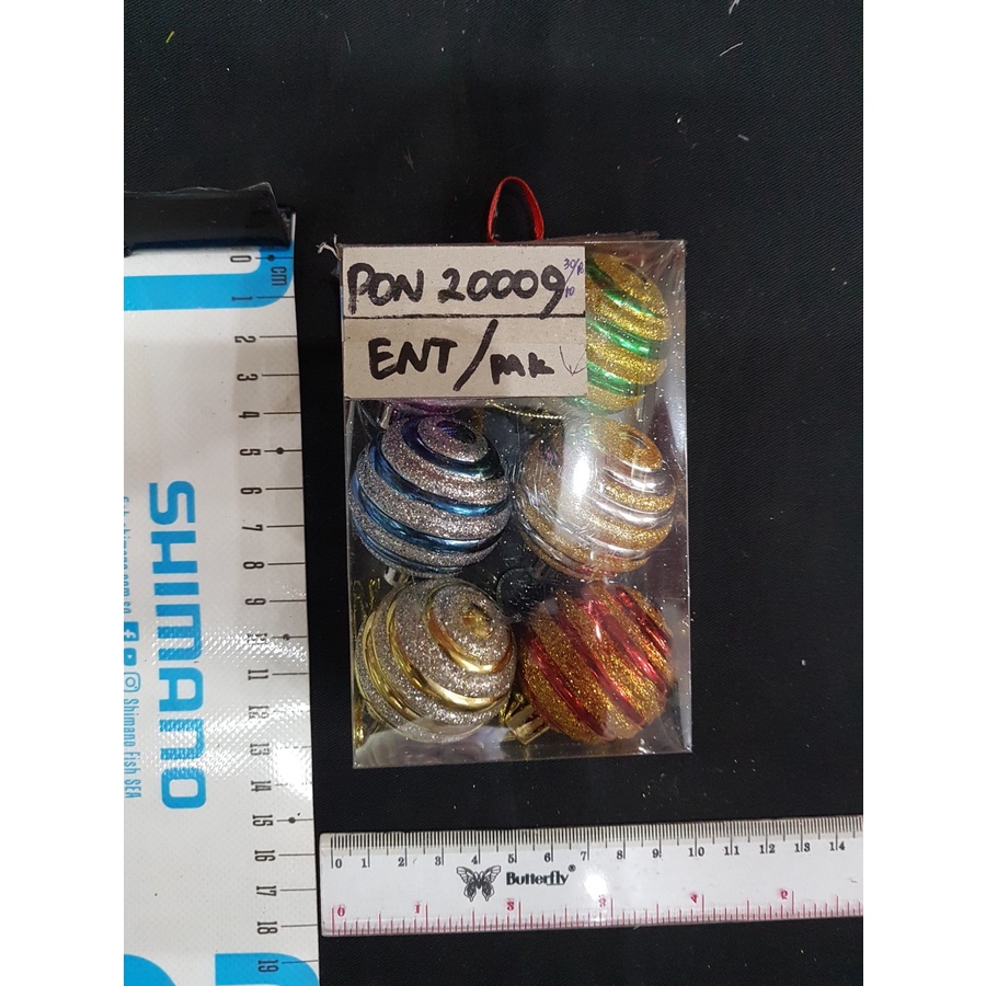 PON 20009 4 ซม. GLITTER BALL CHRISTMAS ORNAMENT PDFD