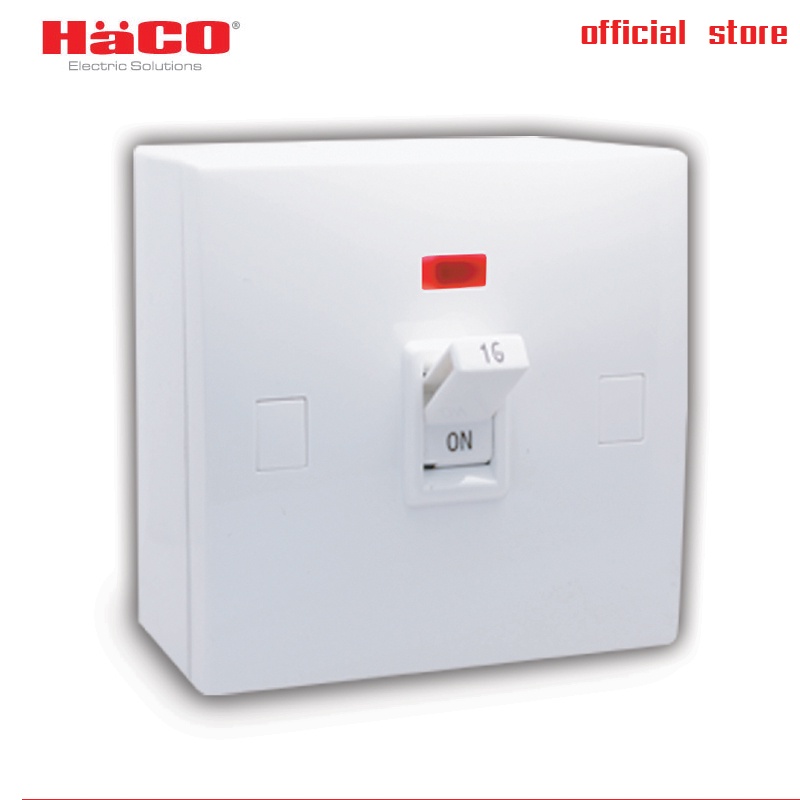 HACO ออโตเมติคเบรกเกอร์ พร้อมกล่องลอย และไฟสัญญาณป้องกันไฟเกิน 10A และ 16A เบรกเกอร์ตัดไฟ รุ่น WS10,WS16