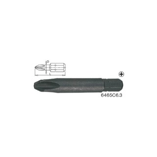UNIOR 6465C6.3-#2x50mm. ดอกไขควงตอกแฉก แกน 1/4" ยาว 50mm (6465)