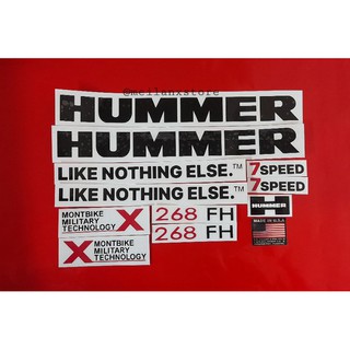 สติกเกอร์ Hummer สําหรับติดตกแต่งรถจักรยาน