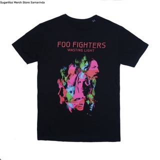 เสื้อยืดโอเวอร์ไซส์เสื้อยืด พิมพ์ลาย Band Foo Fighters Wasting Light - MS-4XL